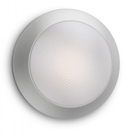 Aktion: Nur noch angezeigter Bestand verfügbar  Philips myGarden Runde Außen Wand- und  Deckenleuchte inkl. 3 wie 35W LED neutralweisses Licht gebürsteter Metallring