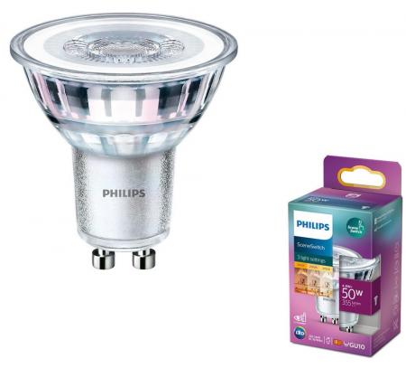 Philips GU10 LED Strahler SceneSwitch Ambientebeleuchtung 3-Stufen-dimmbar warmweiß 4,6W wie 50W