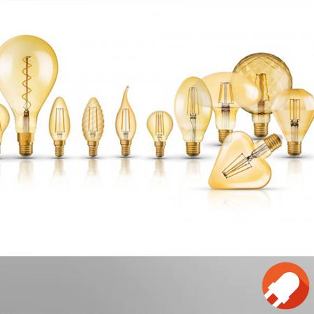 Osram E14 VINTAGE Filament LED Lampe in Kerzenform 1,5W wie 12W extra warmweißes Licht sehr dekorativ