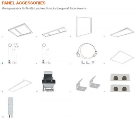 LEDVANCE Aufbaurahmen für PANEL 625 SURFACE MOUNT KIT H50