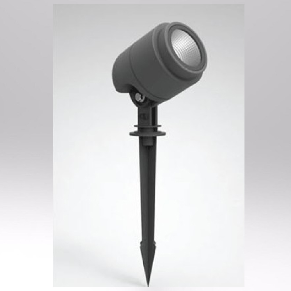 Strahler 3000K Mobilux 02100108 schwarz aus Erdspieß 12W Aluminium MAXI LED IP65