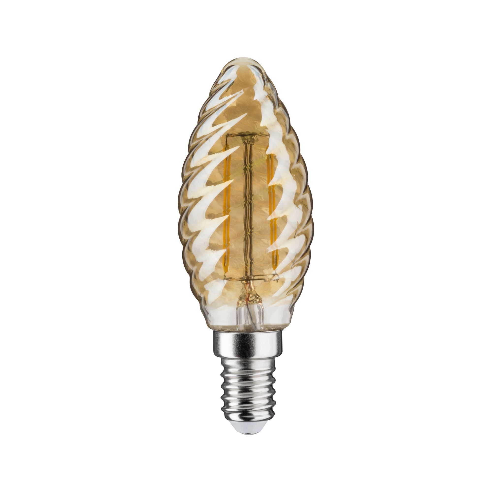 für Kerzenlampe 28709 goldfarben Kronleuchter Paulmann dekorativ gedrehtes E14 Muster warmes dimmbar weiß LED