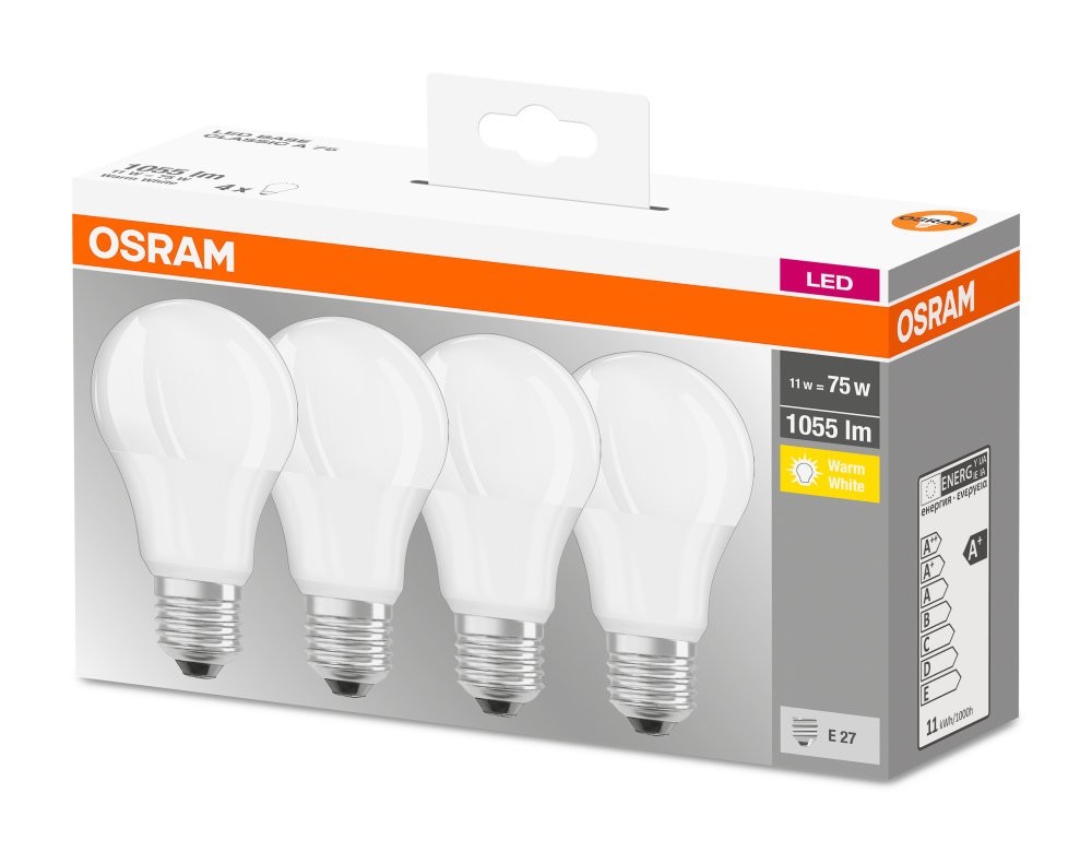 Osram E27 LED Lampe VALUE weiß mattiert 10W wie 75W universalweißes Licht