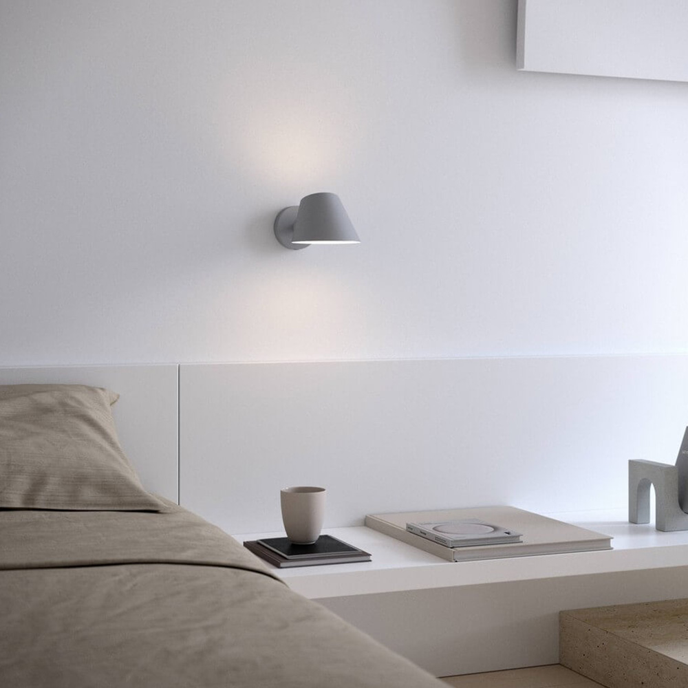 Wandleuchte Grau E27 minimalistische angenehmes Licht Stay Nordlux