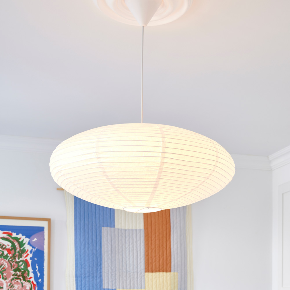 Nordlux Villo Pendelleuchte retro Papier 60 moderne shade Design Weiß Lamp