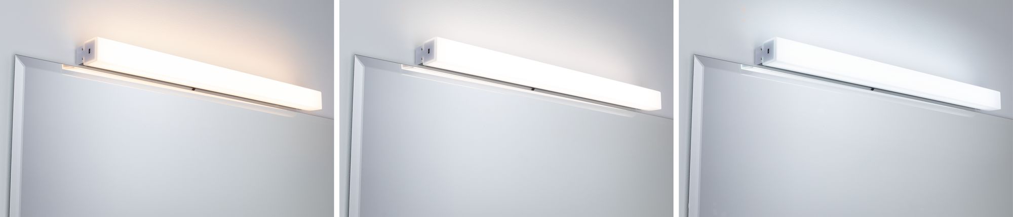 HomeSpa LED-Spiegelleuchte Luno Länge 59cm Paulmann WhiteSwitch-Funktion 78949 Aluminium