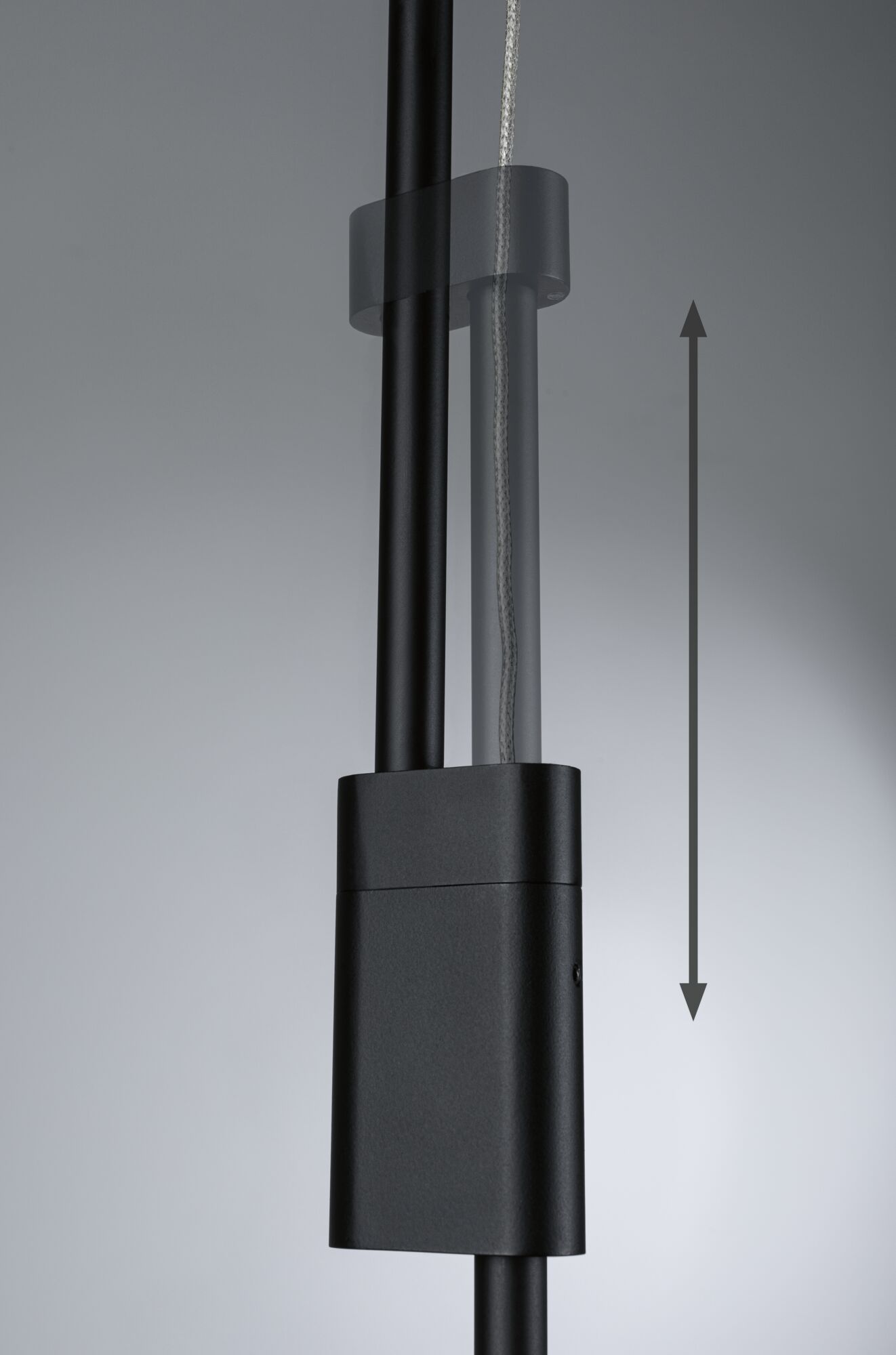 Paulmann 79774 3-Stufen-dimmbar Effect LED 4,5W Schwarz Puric Pendelleuchte Pane