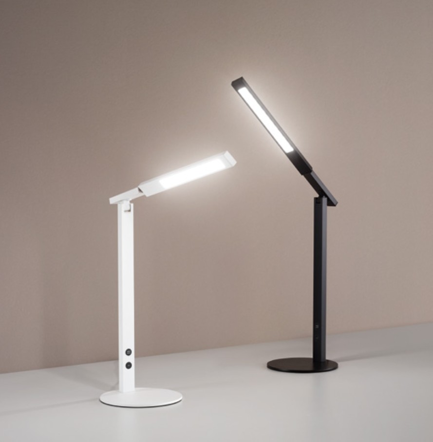 Italian Design von LED Puirstische IDEAL in Fabas Schwarz Luce Tischleuchte