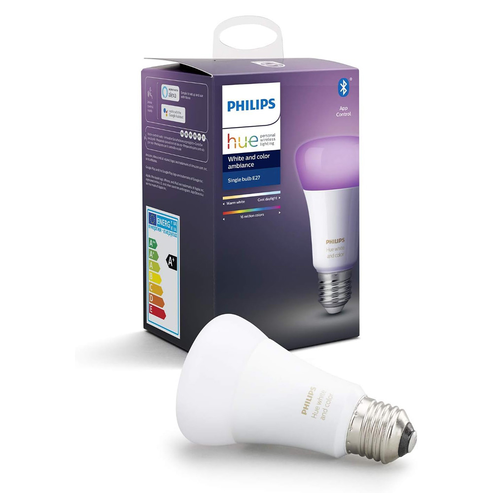 Philips Hue White and LED Bluetooth Leuchtmittel RGBW Color E27 Ambiance