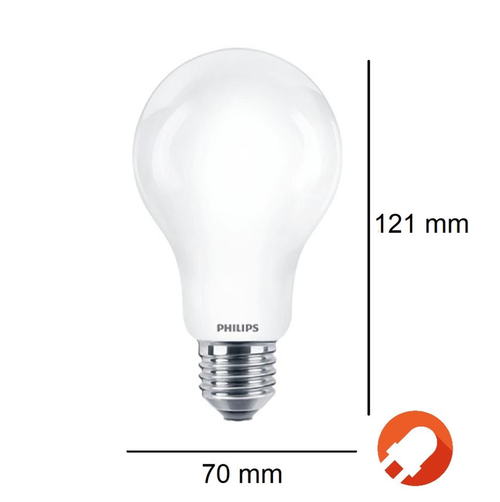 Helle PHILIPS E27 LED Lampe 10W wie 75W kaltweißes blendfreies Arbeitslicht  6500K