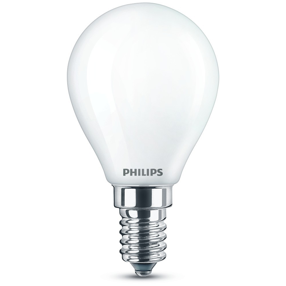 2-er PHILIPS E14 LED Tropfen 4.3W Lampen mattiert wie 40W opalweiß