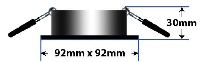 Dreh- und schwenkbare Deckeneinbauleuchte MOK KARDAN 12V 45°  in weiß Mobilux 00600076