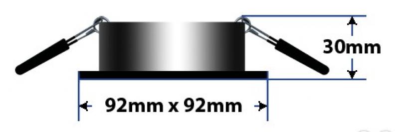 Dreh- und Schwenkbare LED Einbauleuchte Alu gebürstet MOK KARDAN GU5,3 12V 45° Mobilux 00600077