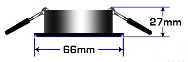 Schwenkbarer LED-Einbaustrahler aus gebürstetem Aluminium MOA DISC 12V 45°  Mobilux 01600016