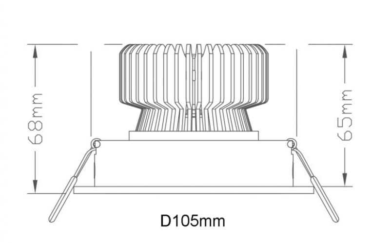 Aktion: Nur noch angezeigter Bestand verfügbar - Schwenk- und drehbarer LED Einbaustrahler MOBiDAL COB STYLE  Q 14W DIM-to-WARM 45° weiß MOBILUX