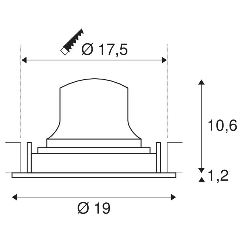 SLV 1003764 NUMINOS MOVE DL XL Indoor LED Deckeneinbauleuchte weiß/weiß 4000K 55° dreh- und schwenkbar