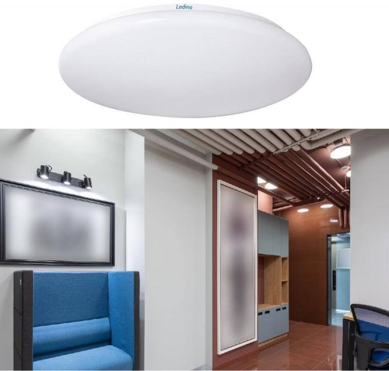 Ledino Helle LED-Leuchte Altona LWHF3 24W mit Bewegungssensor 3000K warmweißes Licht 38cm IP20 - Treppen- und Flurbeleuchtung