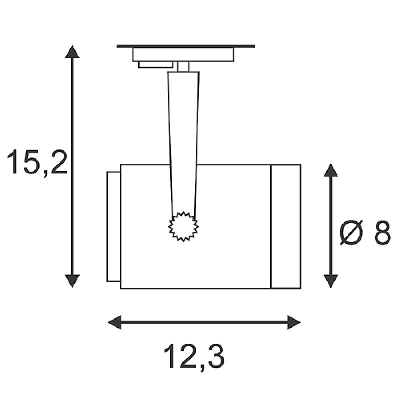 SLV 143811 EURO SPOT GU10, weiss, max. 25W, inkl. 1P.-Adapter