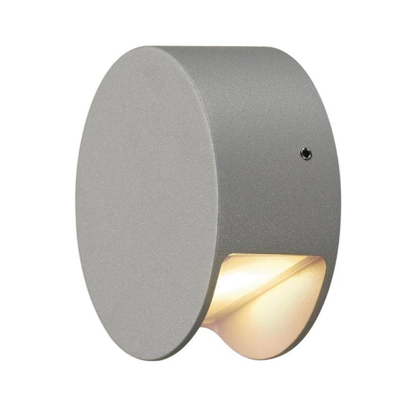 SLV 231012 PEMA LED Wandleuchte innen & außen silbergrau warmweiss