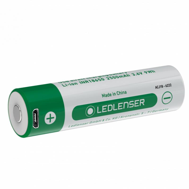 Ledlenser  502595 Akku Li-Ion mit Mikro USB 3,6 V 2500 mAh