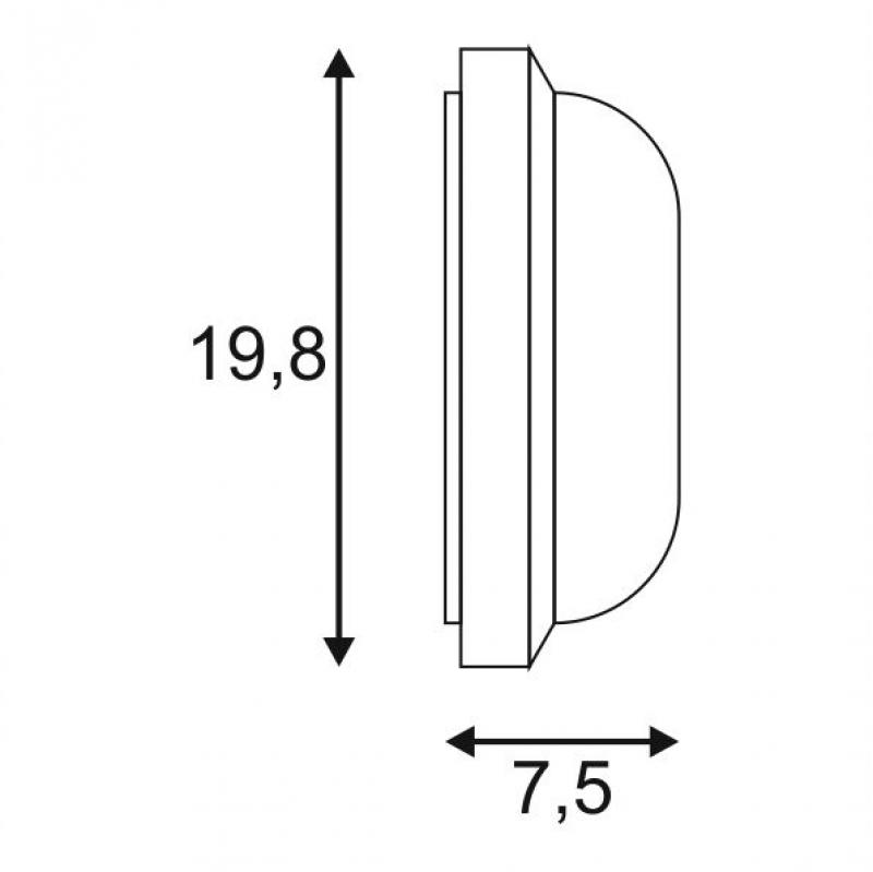 SLV 229935 TERANG 2 Außen Wandleuchte IP44 3000K anthrazit