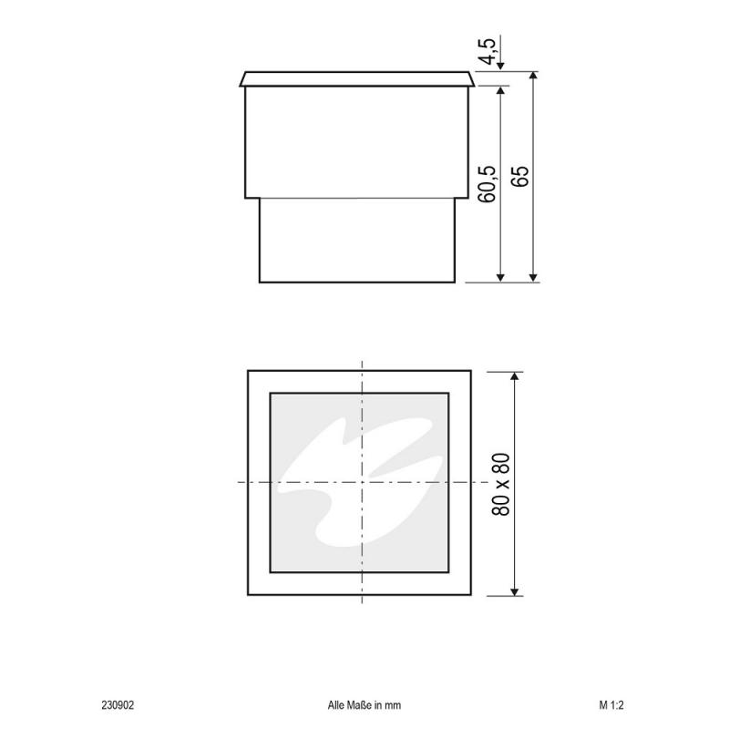 EVN LED Bodeneinbau Leuchte LED Stein IP67 0.8W 3000K 45lm