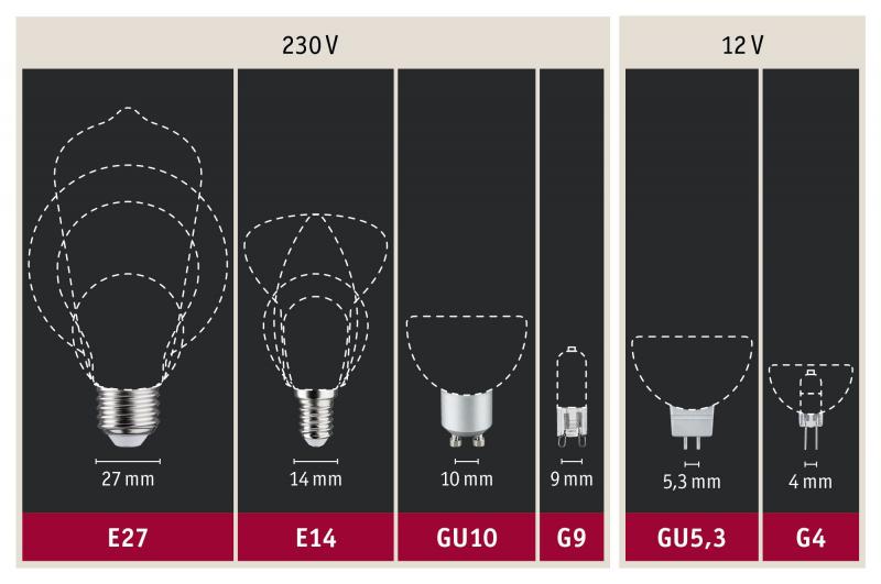 Paulmann 28330 LED Reflektor Maxiflood 3W GU5,3 12V Softopal 2700K