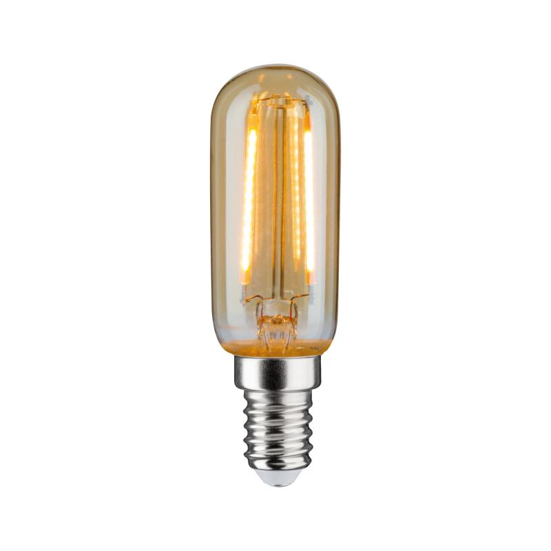 Paulmann E14 28526 LED Vintage Röhrenleuchtmittel Kohlefaden 2W Goldedition für warmes Wohnambiente