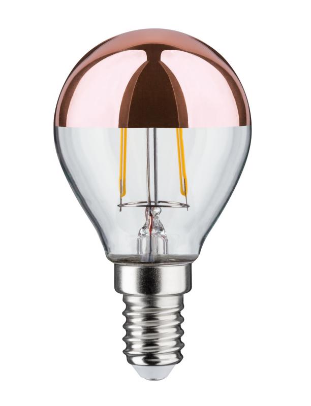 Lampe Paulmann 2700K 2.6W Kupfer LED 28665 Tropfen Kopfspiegel E14