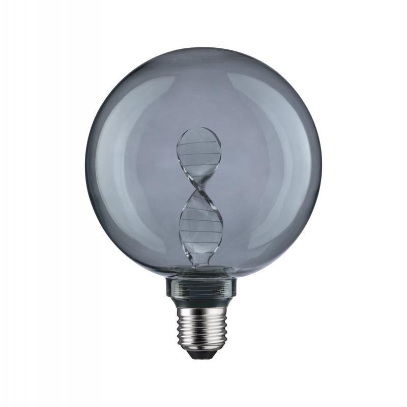 Paulmann 28882 Inner Glow Edition E27 LED Globe Helix  3,5W extra warmweiß Rauchglas