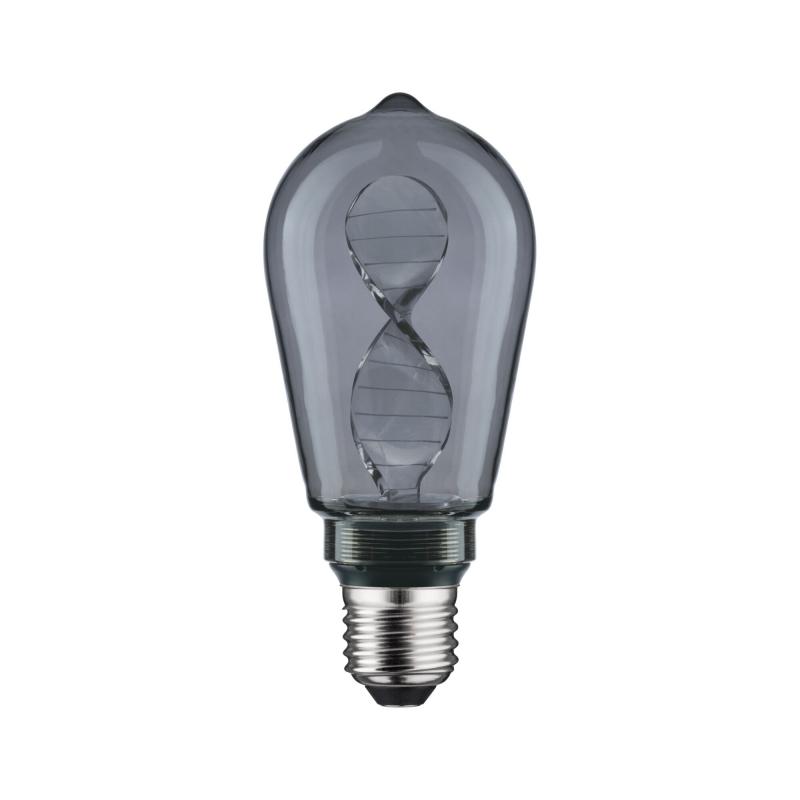 Paulmann 28886 Inner Glow Edition E27 LED Kolben Helix 3,5W extra warmweiß Rauchglas