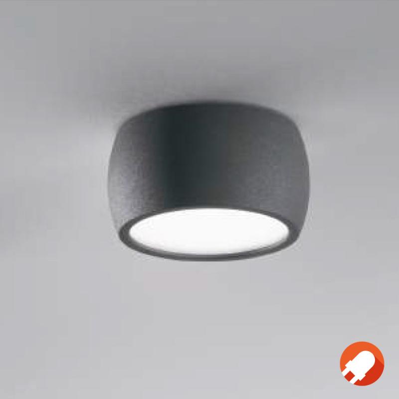 Aktion: Nur noch angezeigter Bestand verfügbar - Vasto LED Deckenlampe Anthrazit Fabas Luce