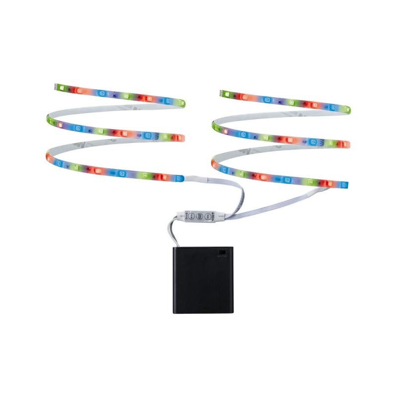 Mobiler LED-Streifen Function Mobil 2x80cm RGB 9V Weiß Paulmann 70700