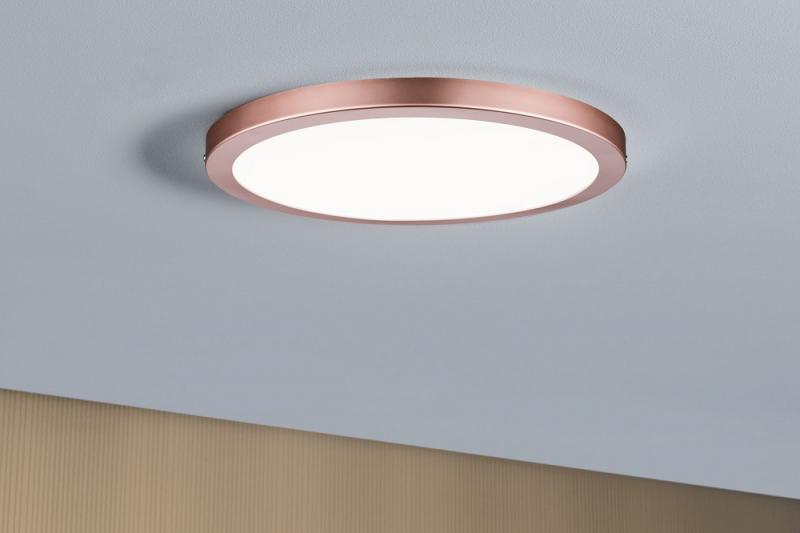 Flache LED-Wandlampe in Rosegold Atria 70940 für universalweißem Licht mit Paulmann 30cm Wohnräume