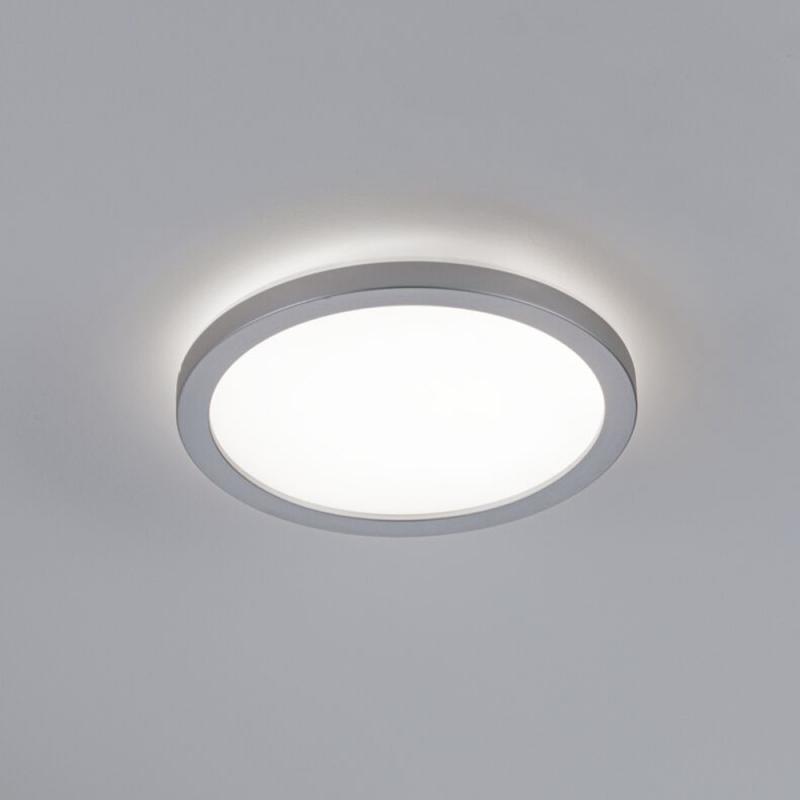 Paulmann 71004 LED Panel Atria Shine Backlight rund modern neutralweiß Chrom matt