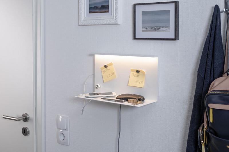 Praktische LED-Wandleuchte Jarina mit USB-Ladebuchse für Handy Weiß Paulmann 78916