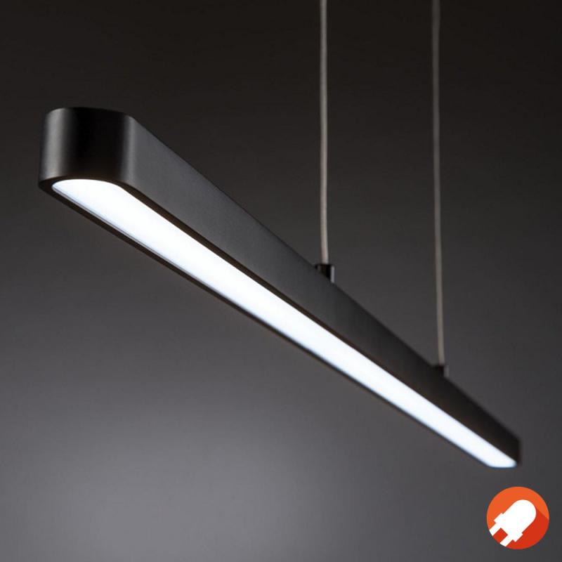 Elegante Pendelleuchte Lento LED Schwarz Aluminium Bluetooth Paulmann 79694