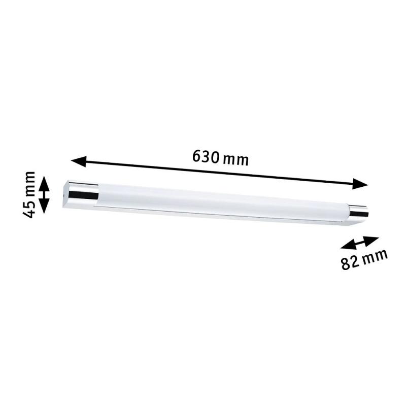 LED-Spiegelleuchte Mizar spitzwassergeschützt aus Chrom/Weiß Paulmann 79716