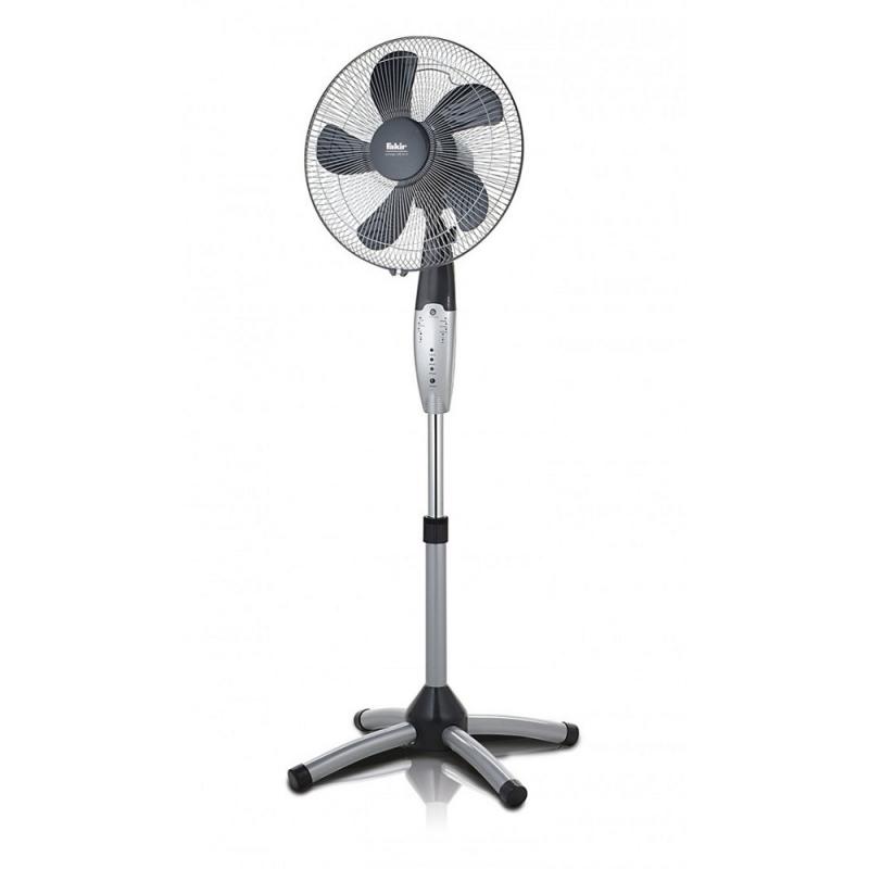 Fakir Prestige Standventilator VC 40 S in Silber/Anthrazit 3 Stufen, Timer, höhenverstellbar