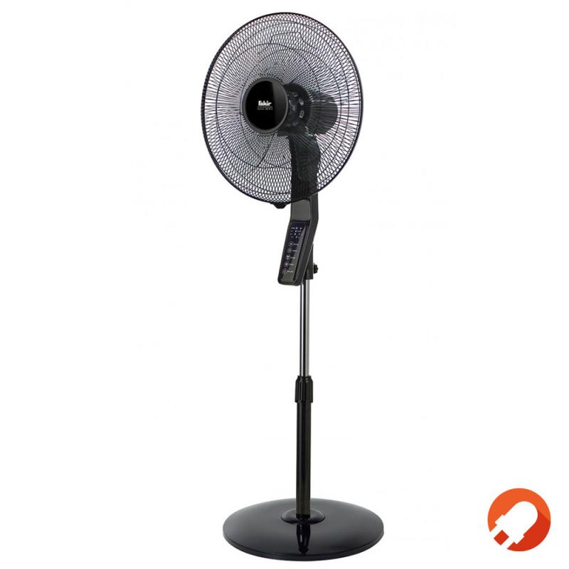 Fakir Premium Standventilator VC 46 S in Schwarz 3 Stufen, Timer, höhenverstellbar