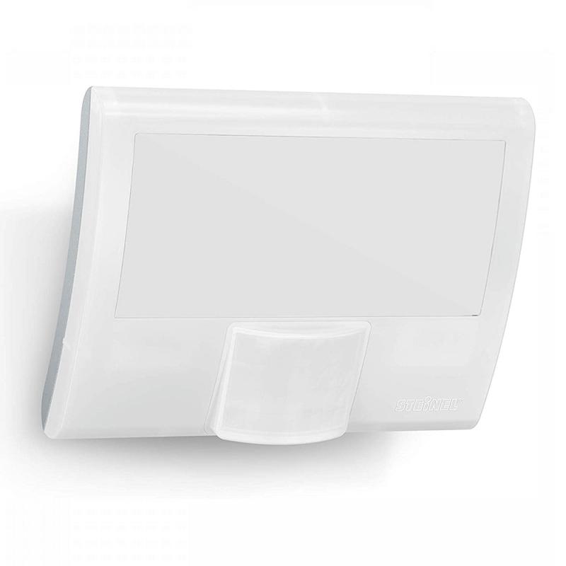STEINEL XLED curved S LED Außenstrahler mit Sensor in Weiß