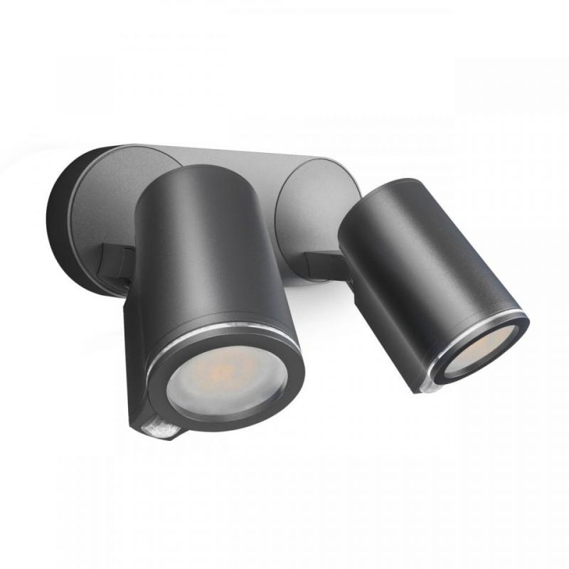 STEINEL 2-flammiger Spot Duo S LED Strahler in Anthrazit