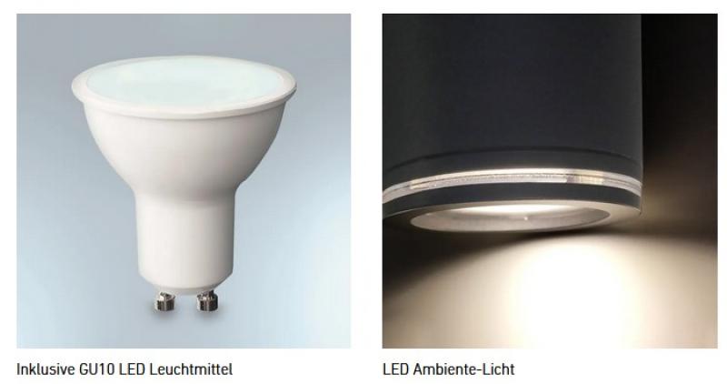 STEINEL 2-flammiger Spot Duo S LED Strahler in Anthrazit