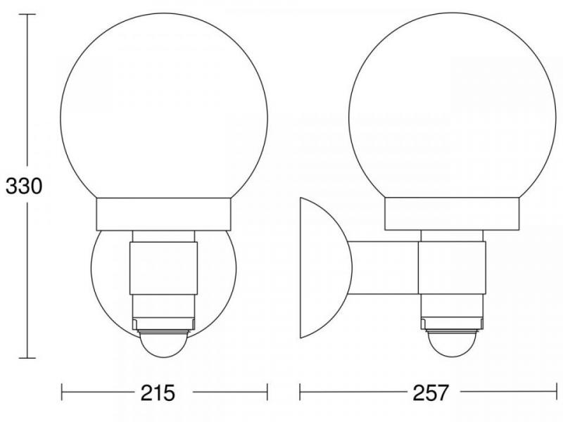 Steinel L 115 S Wandleuchte mit Sensor in Anthrazit