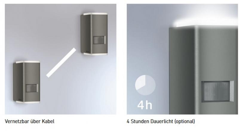 STEINEL L 930 S LED-Sensor Wandlampe in Anthrazit