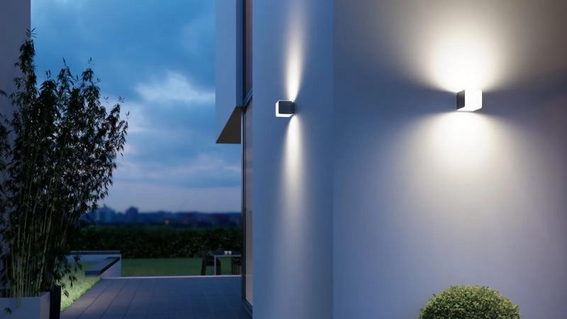 STEINEL L 830 C LED Außenwandleuchte in Würfelform mit Bluetooth