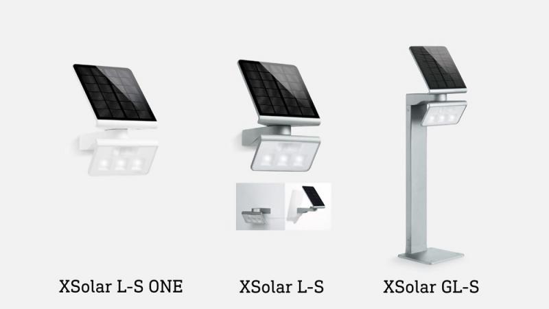 STEINEL Solarleuchte XSolar L-S mit Bewegungssensor in Weiß