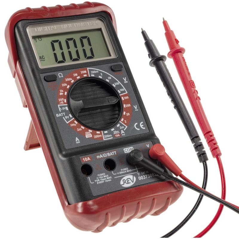 REV Ritter Digital-Multimeter REV "Check-202" mit automatischer Polaritätsanzeige