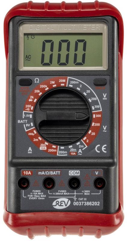 REV Ritter Digital-Multimeter REV "Check-202" mit automatischer Polaritätsanzeige