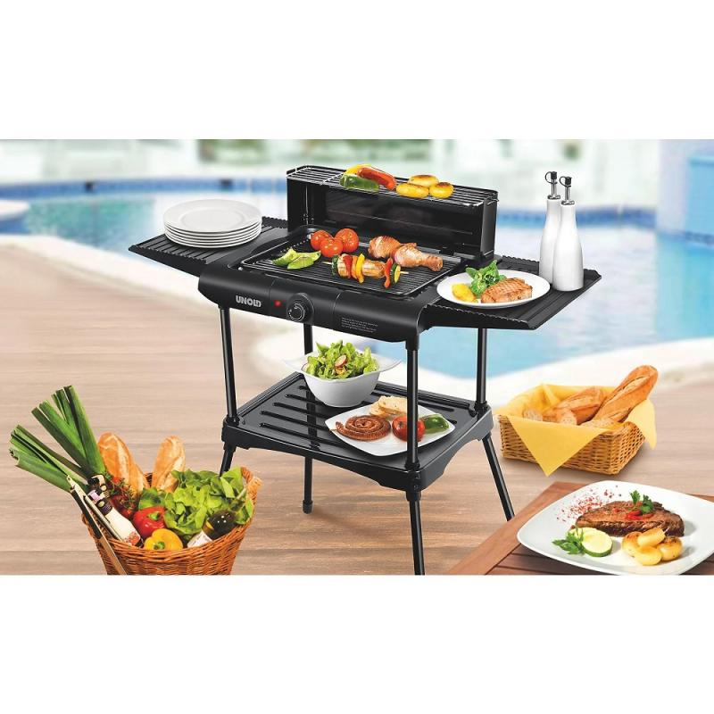 Unold Vario Barbecue-Grill 1.600 W Tisch- und Standgrill  schwarz